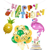 Party Balloons Deluxe Bundle: Flamingo, Ice Cream, Number and Cupcake